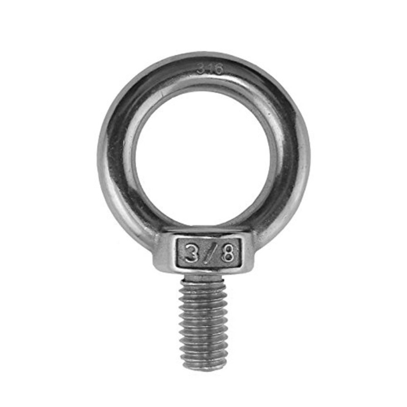 316 stainless steel 3/8 inch lifting eye bolt for rigging and material handling
