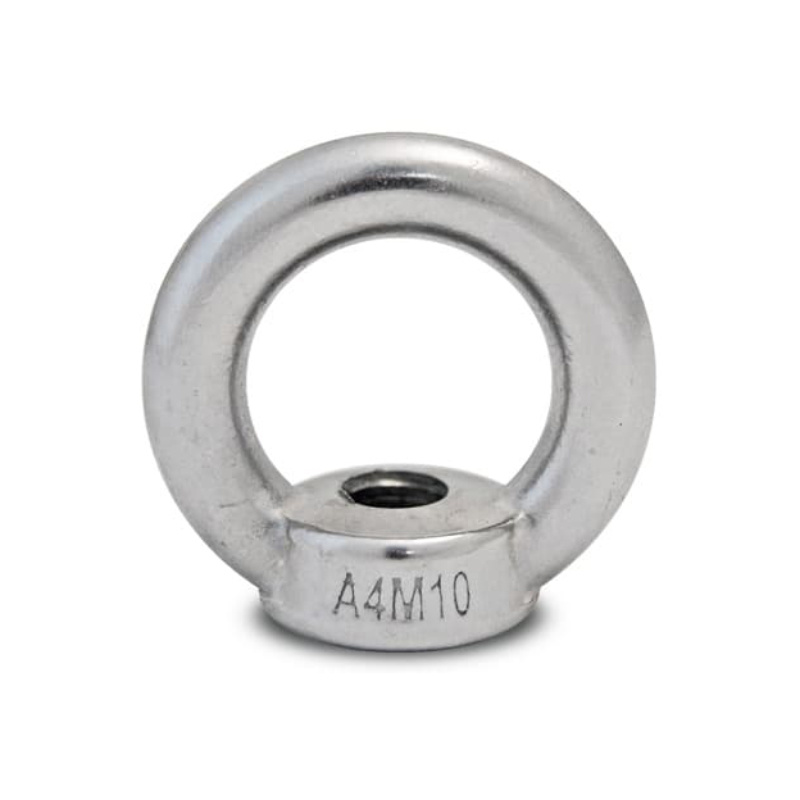 Stainless steel DIN 582 lifting eye nut M10 for rigging and material handling